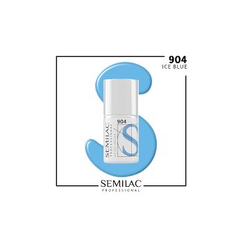 Semilac Professional - Lakier Hybrydowy 904 Ice Blue 7 ml